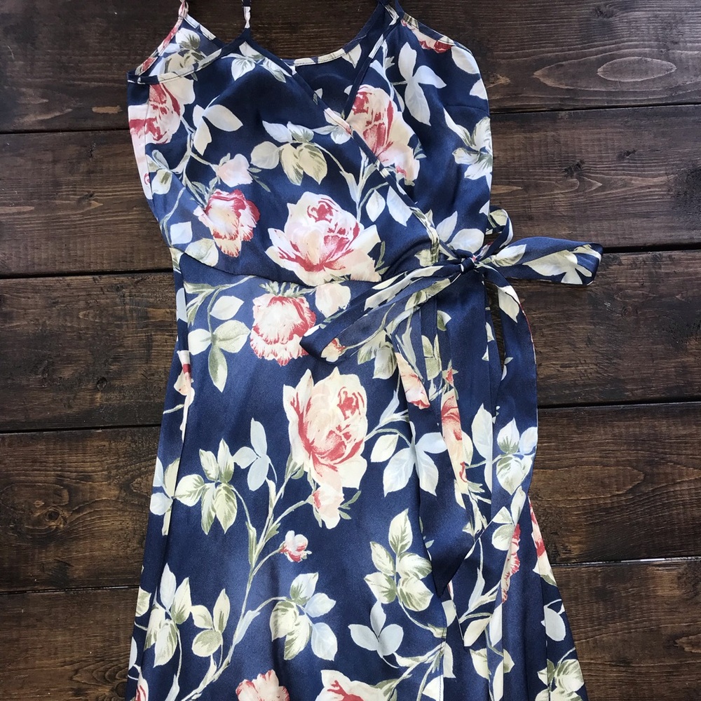 High low floral dress with slit